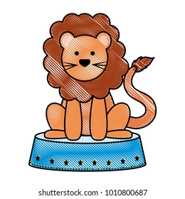 cartoon circus animals design