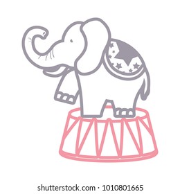 cartoon circus animals design