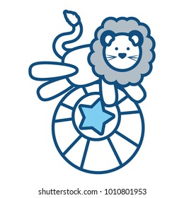 cartoon circus animals design