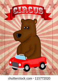 Cartoon Circus Bear