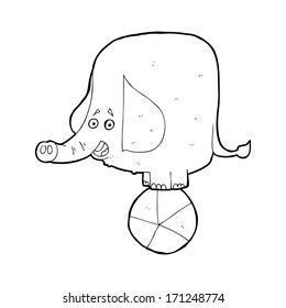 elefante de circo de dibujos animados
