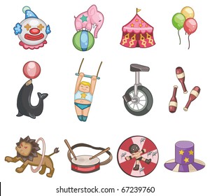 cartoon circus icon