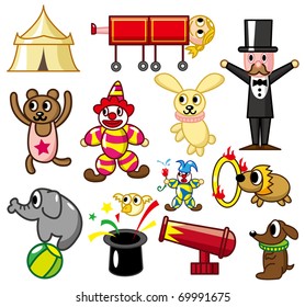 cartoon circus icon