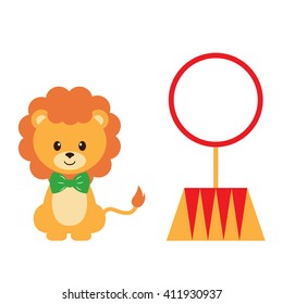 cartoon circus lion