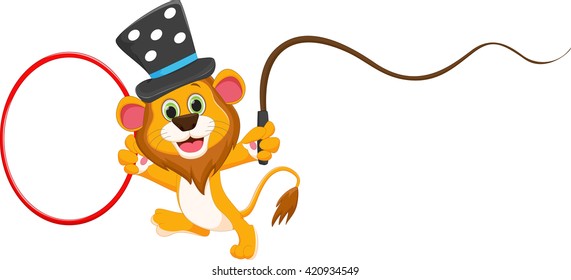 cartoon circus lion