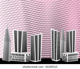Cartoon city background