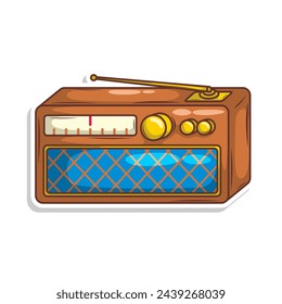 cartoon  classic radio illustration art