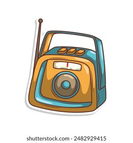 cartoon  classic radio illustration art