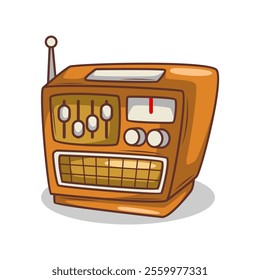cartoon  classic radio illustration art