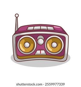 cartoon  classic radio illustration art
