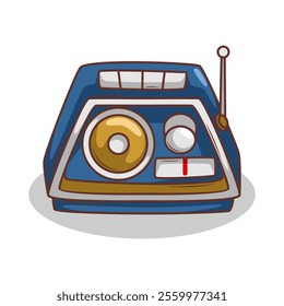 cartoon  classic radio illustration art