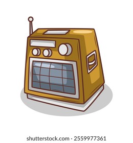 cartoon  classic radio illustration art