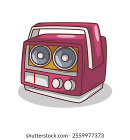 cartoon  classic radio illustration art