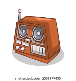 cartoon  classic radio illustration art
