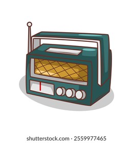 cartoon  classic radio illustration art