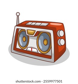 cartoon  classic radio illustration art