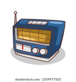cartoon  classic radio illustration art