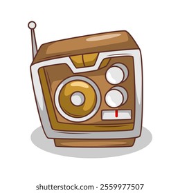 cartoon  classic radio illustration art