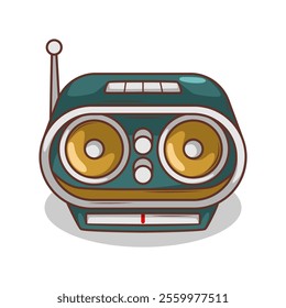 cartoon  classic radio illustration art