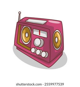 cartoon  classic radio illustration art