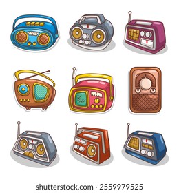cartoon  classic radio illustration art
