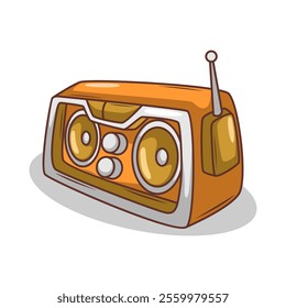 cartoon  classic radio illustration art