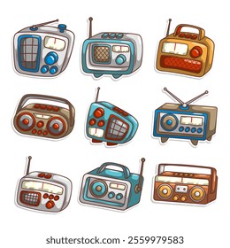 cartoon  classic radio illustration art