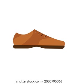 A cartoon classic shoe on isolated white background. Vector illustration flat style.