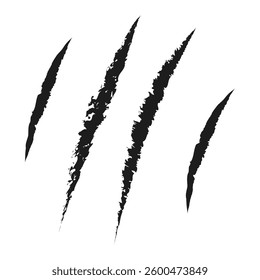 Cartoon claw scratches Grunge Animal Scratch Marks Graphic