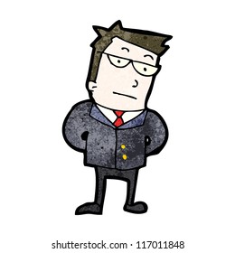 cartoon clever businessman cartoon clever businessman