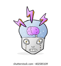cartoon clever robot