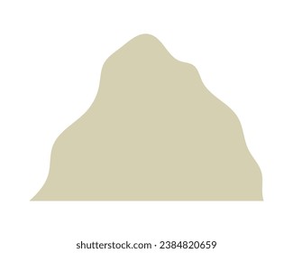 Cartoon cliffs. Suitable for different designs. Vector Illustration.