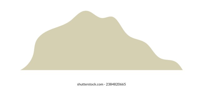 Cartoon cliffs. Suitable for different designs. Vector Illustration.