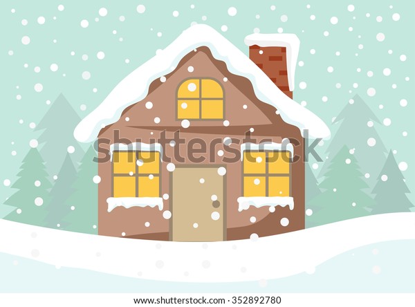 Cartoon Clip Art Cute Cottage House Stock Vector Royalty Free