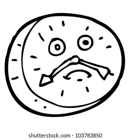 cartoon clock face man