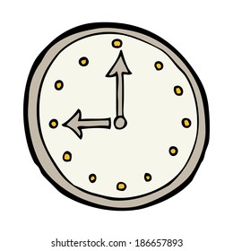 símbolo de reloj de caricatura