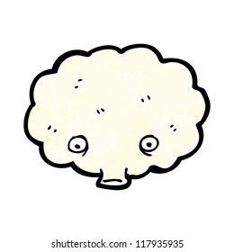 cartoon cloud with face cartoon cloud with face
