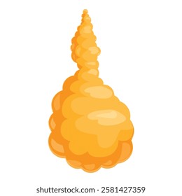 Cartoon cloud growing vertically with round shapes, perfect for weather or meteorology visuals