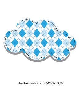 cartoon cloud icon image 