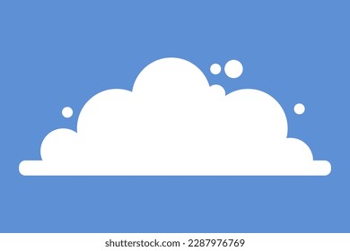 Cartoon cloud icon. Modern flat icon for design. Vector isolated on white background.