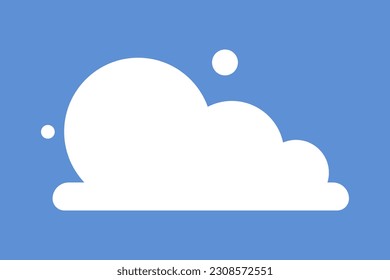 Cartoon cloud icon. Modern flat icon for design. Vector isolated on white background.