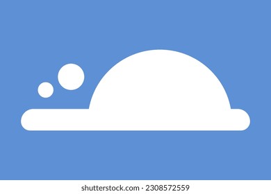 Cartoon cloud icon. Modern flat icon for design. Vector isolated on white background.