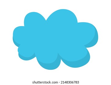 Cartoon cloud icon. Vector illustration