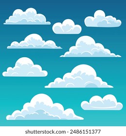 Cartoon Cloud Illustration Vektorgrafik Design