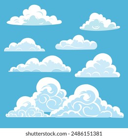 Cartoon Cloud illustration vector design