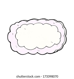 símbolo de nube de dibujos animados