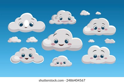 Cartoon Cloud Vector illustration Design