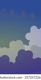 cartoon cloud vector phone wallpaper 
