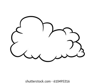 Cartoon Cloud Vector Symbol Icon Design Stock Vector (Royalty Free ...