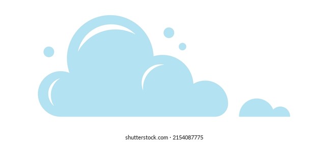 Cartoon clouds icon. Vector illustration